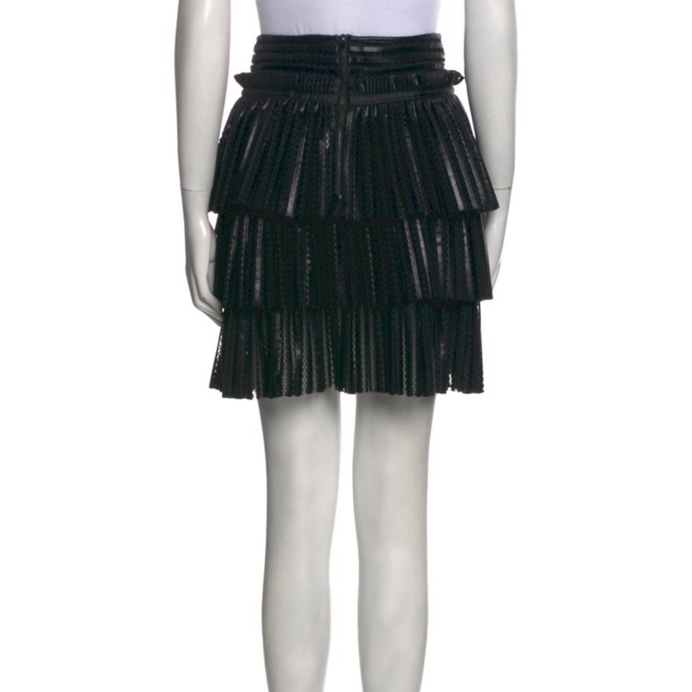 Maje Skirt E16JUPPON Black. Leathery fringe look. - Picture 3 of 3